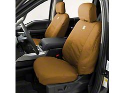 Covercraft SeatSaver Custom Front Seat Covers; Carhartt Brown (22-25 RAM 3500 w/ Bench Seat)