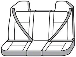 Covercraft Seat Saver Waterproof Polyester Custom Front Row Seat Covers; Gray (98-02 RAM 3500 Club Cab, Quad Cab w/ Bench Seat)