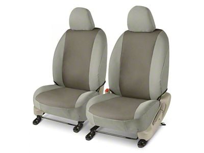 Covercraft Precision Fit Seat Covers Endura Custom Front Row Seat Covers; Charcoal/Silver (19-23 Ranger XL, XLT)
