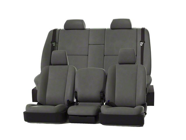 Covercraft Precision Fit Seat Covers Leatherette Custom Second Row Seat Cover; Stone (19-23 Ranger SuperCab)
