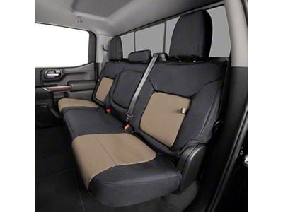 Covercraft Precision Fit Seat Covers Endura Custom Second Row Seat Cover; Tan/Black (22-26 Maverick)
