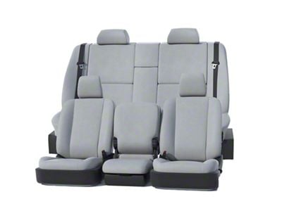 Covercraft Precision Fit Seat Covers Leatherette Custom Front Row Seat Covers; Light Gray (22-26 Maverick)