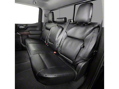 Covercraft Precision Fit Seat Covers Leatherette Custom Second Row Seat Cover; Black (22-26 Maverick)