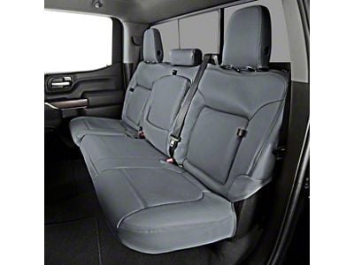 Covercraft Precision Fit Seat Covers Leatherette Custom Second Row Seat Cover; Medium Gray (22-26 Maverick)