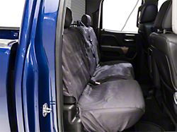 Covercraft Seat Saver Polycotton Custom Second Row Seat Cover; Charcoal (14-18 Silverado 1500 Double Cab w/ Rear 60/40 Split Bench Seat)