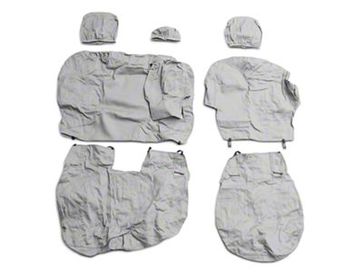 Covercraft Seat Saver Polycotton Custom Second Row Seat Cover; Gray (09-18 RAM 1500 Quad Cab, Crew Cab)