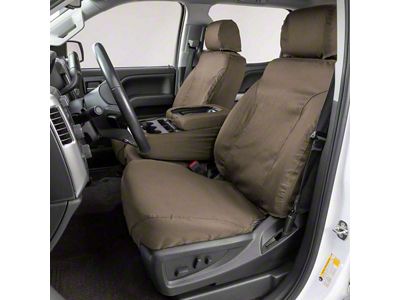 Covercraft Seat Saver Polycotton Custom Front Row Seat Covers; Wet Sand (15-22 Colorado)