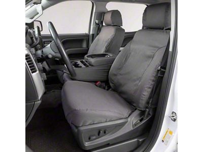Covercraft Seat Saver Polycotton Custom Second Row Seat Cover; Gray (15-22 Colorado Crew Cab)