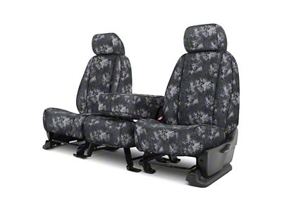 Covercraft Seat Saver Prym1 Custom Front Row Seat Covers; Blackout Camo (21-24 F-150 w/ Bench Seat & Non-Opening Center Console)
