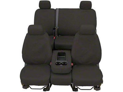 Covercraft Seat Saver Waterproof Polyester Custom Second Row Seat Cover; Gray (19-23 F-150 SuperCrew w/o Fold-Down Armrest)