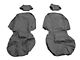 Covercraft Seat Saver Polycotton Custom Front Row Seat Covers; Charcoal (07-13 Silverado 1500 w/ Bucket Seats)
