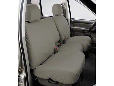 Covercraft Seat Saver Polycotton Custom Front Row Seat Covers; Misty Gray (22-26 Maverick)