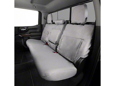 Covercraft Seat Saver Polycotton Custom Second Row Seat Cover; Gray (22-26 Maverick)