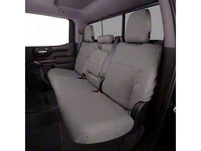 Covercraft Seat Saver Polycotton Custom Second Row Seat Cover; Misty Gray (22-26 Maverick)
