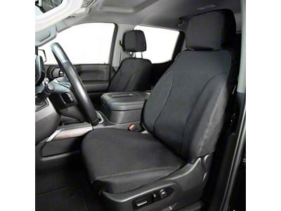 Covercraft Seat Saver Waterproof Polyester Custom Front Row Seat Covers; Black (22-26 Maverick)
