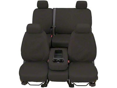 Covercraft Seat Saver Waterproof Polyester Custom Front Row Seat Covers; Gray (19-24 RAM 1500 w/ Bucket Seats)