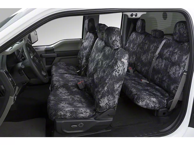 Covercraft Seat Saver Prym1 Custom Second Row Seat Cover; Blackout Camo (19-24 RAM 1500 w/ Solid Bench Seat)