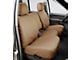 Covercraft Seat Saver Polycotton Custom Front Row Seat Covers; Tan (14-18 RAM 2500 w/ Bench Seat & Fold-Down Center Console, Lid w/ 3 Cupholders & Seat Airbags)