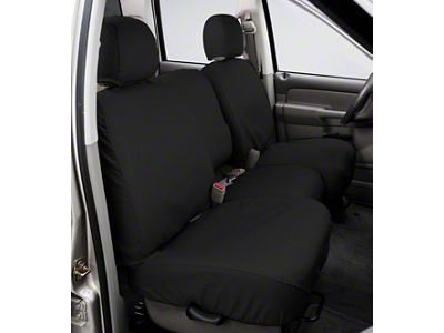 Covercraft Seat Saver Polycotton Custom Second Row Seat Cover; Charcoal (04-06 Silverado 1500 Crew Cab)