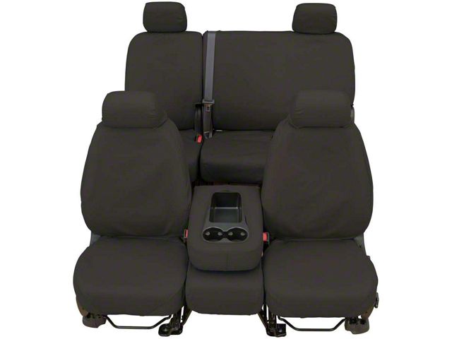 Covercraft Seat Saver Waterproof Polyester Custom Second Row Seat Cover; Gray (17-18 F-250 Super Duty SuperCab)