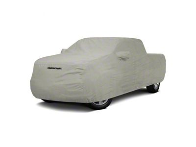 Covercraft Custom Car Covers 3-Layer Moderate Climate Car Cover; Gray (19-24 Sierra 1500 w/ Standard/Power Mirrors)