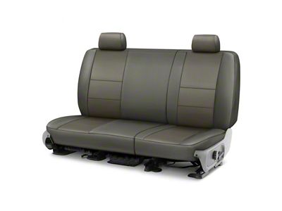 Covercraft Precision Fit Seat Covers Leatherette Custom Second Row Seat Cover; Stone (19-25 Sierra 1500 Double Cab)