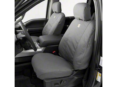 Covercraft SeatSaver Custom Front Seat Covers; Carhartt Gravel (19-21 Sierra 1500 w/ Bucket Seats; 2022 Sierra 1500 Limited w/ Bucket Seats)
