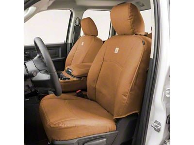 Covercraft SeatSaver Custom Front Seat Covers; Carhartt Brown (99-06 Sierra 1500 w/ Bench Seat)