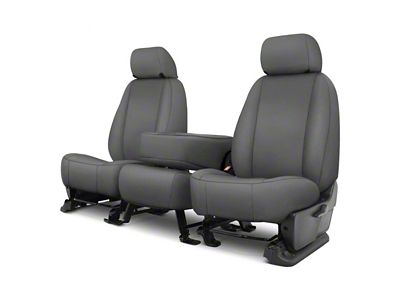Covercraft Carhartt PrecisionFit Custom Front Row Seat Covers; Gravel (19-25 Sierra 1500 w/ Front Bench Seat & Center Armrest)