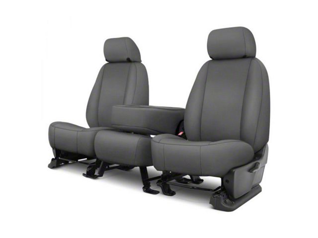 Covercraft Carhartt PrecisionFit Custom Front Row Seat Covers; Gravel (19-24 Sierra 1500 w/ Front Bench Seat & Center Armrest)
