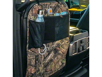 Covercraft Carhartt Seatback Organizer; Mossy Oak Camo (Universal; Some Adaptation May Be Required)