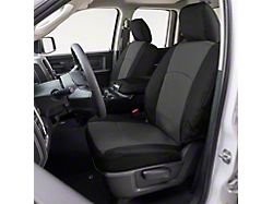 Covercraft Precision Fit Seat Covers Endura Custom Front Row Seat Covers; Charcoal/Black (15-19 Sierra 2500 HD w/ Bench Seat)