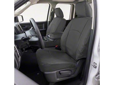 Covercraft Precision Fit Seat Covers Endura Custom Front Row Seat Covers; Charcoal (20-24 Sierra 2500 HD w/ Bench Seat)