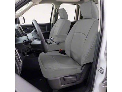 Covercraft Precision Fit Seat Covers Endura Custom Front Row Seat Covers; Silver (2015 Sierra 2500 HD w/ Bucket Seats)