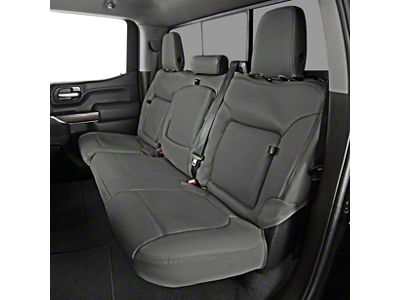 Covercraft Precision Fit Seat Covers Leatherette Custom Second Row Seat Cover; Stone (03-06 Sierra 2500 HD Crew Cab)