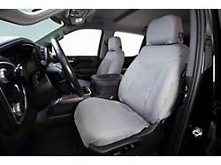 Covercraft Seat Saver Polycotton Custom Second Row Seat Cover; Gray (15-26 Sierra 2500 HD Crew Cab w/ 60/40 Split Bench Seat w/ Fold-Down Armrest)