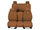 Covercraft SeatSaver Custom Front Seat Covers; Carhartt Brown (20-24 Sierra 2500 HD w/ Front Bench Seat & Fold-Down Console w/ Lid)