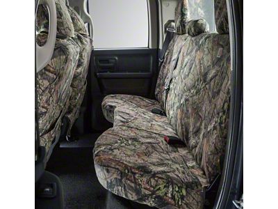 Covercraft SeatSaver Custom Front Seat Covers; Carhartt Mossy Oak Break-Up Country (20-24 Sierra 2500 HD w/ Front Bench Seat & Fold-Down Console w/ Lid)