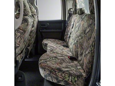 Covercraft SeatSaver Custom Front Seat Covers; Carhartt Mossy Oak Break-Up Country (20-24 Sierra 2500 HD w/ Front Bench Seat & Fold-Down Console w/o Lid)