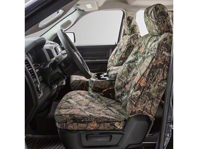 Covercraft SeatSaver Custom Front Seat Covers; Carhartt Mossy Oak Break-Up Country (20-24 Sierra 2500 HD w/ Front Bucket Seats)