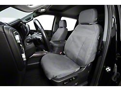 Covercraft Seat Saver Waterproof Polyester Custom Front Row Seat Covers; Gray (15-16 Sierra 2500 HD w/ Bucket Seats)