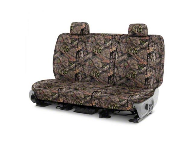 Covercraft SeatSaver Custom Second Row Seat Cover; Carhartt Mossy Oak Break-Up Country (20-24 Sierra 3500 HD Crew Cab w/ Fold-Down Armrest)