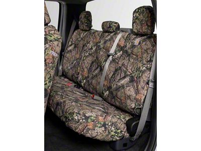 Covercraft SeatSaver Second Row Seat Cover; Carhartt Mossy Oak Break-Up Country (14-18 Silverado 1500 Crew Cab w/ Fold Down Armrest)