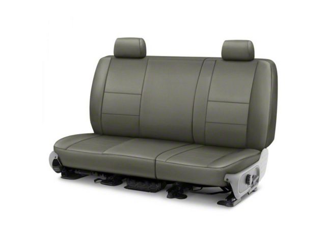 Covercraft Precision Fit Seat Covers Leatherette Custom Second Row Seat Cover; Medium Gray (07-13 Silverado 1500 Crew Cab)