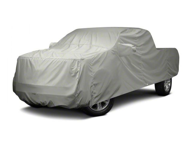 Covercraft Custom Car Covers Polycotton Car Cover; Gray (19-24 Silverado 1500 w/ Standard/Power Mirrors)
