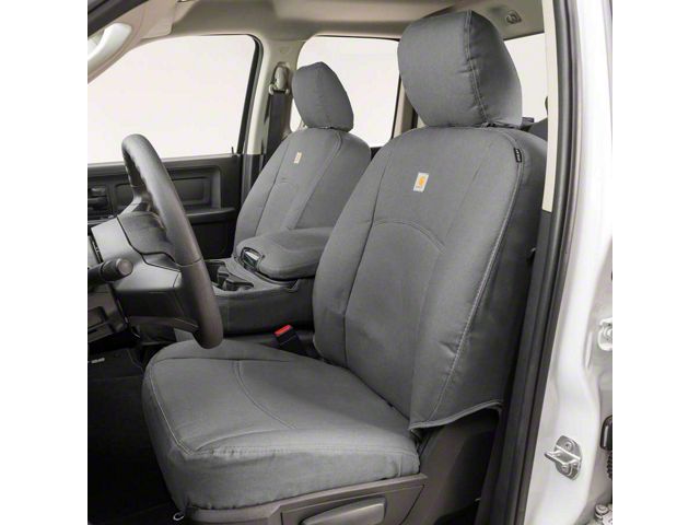 Covercraft SeatSaver Custom Front Seat Covers; Carhartt Gravel (1999 Silverado 1500 w/ Bucket Seats)