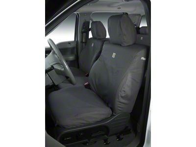 Covercraft SeatSaver Custom Front Seat Covers; Carhartt Gravel (03-06 Silverado 1500 w/ Bucket Seats)