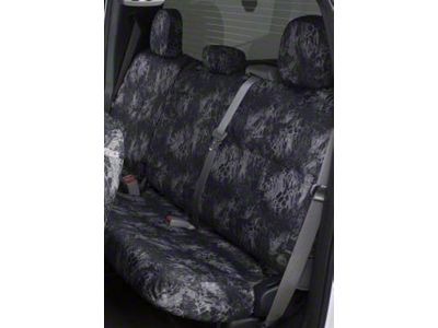 Covercraft Seat Saver Prym1 Custom Second Row Seat Cover; Blackout Camo (19-24 Silverado 1500 Double Cab, Crew Cab w/ 60/40 Split Cushion Bench Seat & Fold-Down Armrest)