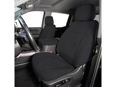 Covercraft Precision Fit Seat Covers Endura Custom Front Row Seat Covers; Black (01-02 Silverado 2500 HD w/ Bucket Seats)