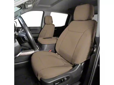 Covercraft Precision Fit Seat Covers Endura Custom Front Row Seat Covers; Tan (03-06 Silverado 2500 HD w/ Bench Seat)